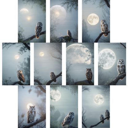 Notizblock | DIN A5 | Crow Notes – Moonlight Owl