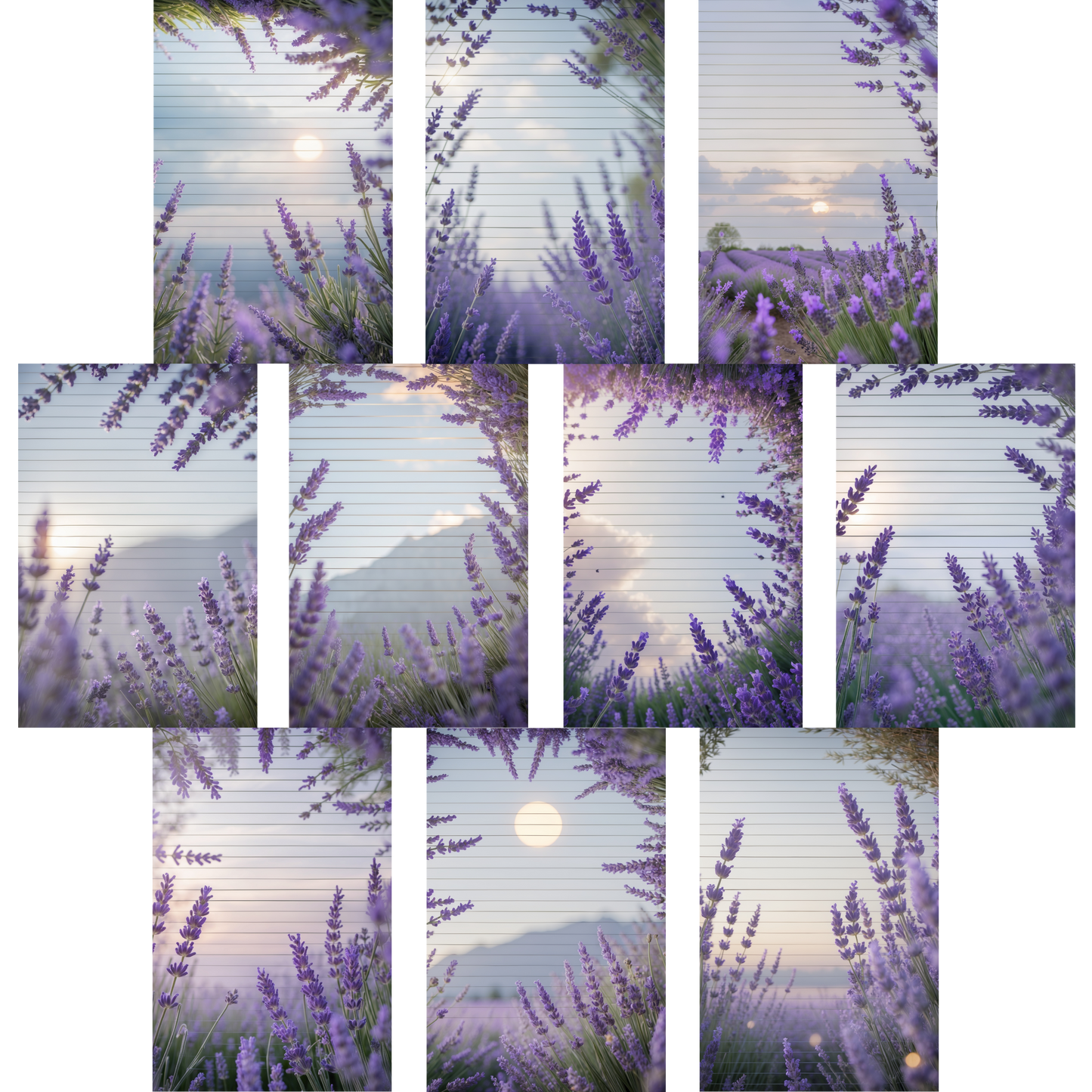 Notizblock | DIN A5 | Crow Notes – Lavender Fields