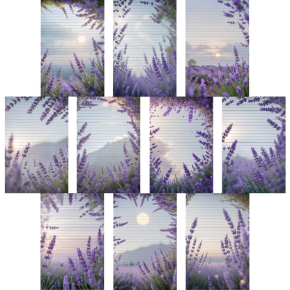 Notizblock | DIN A5 | Crow Notes – Lavender Fields