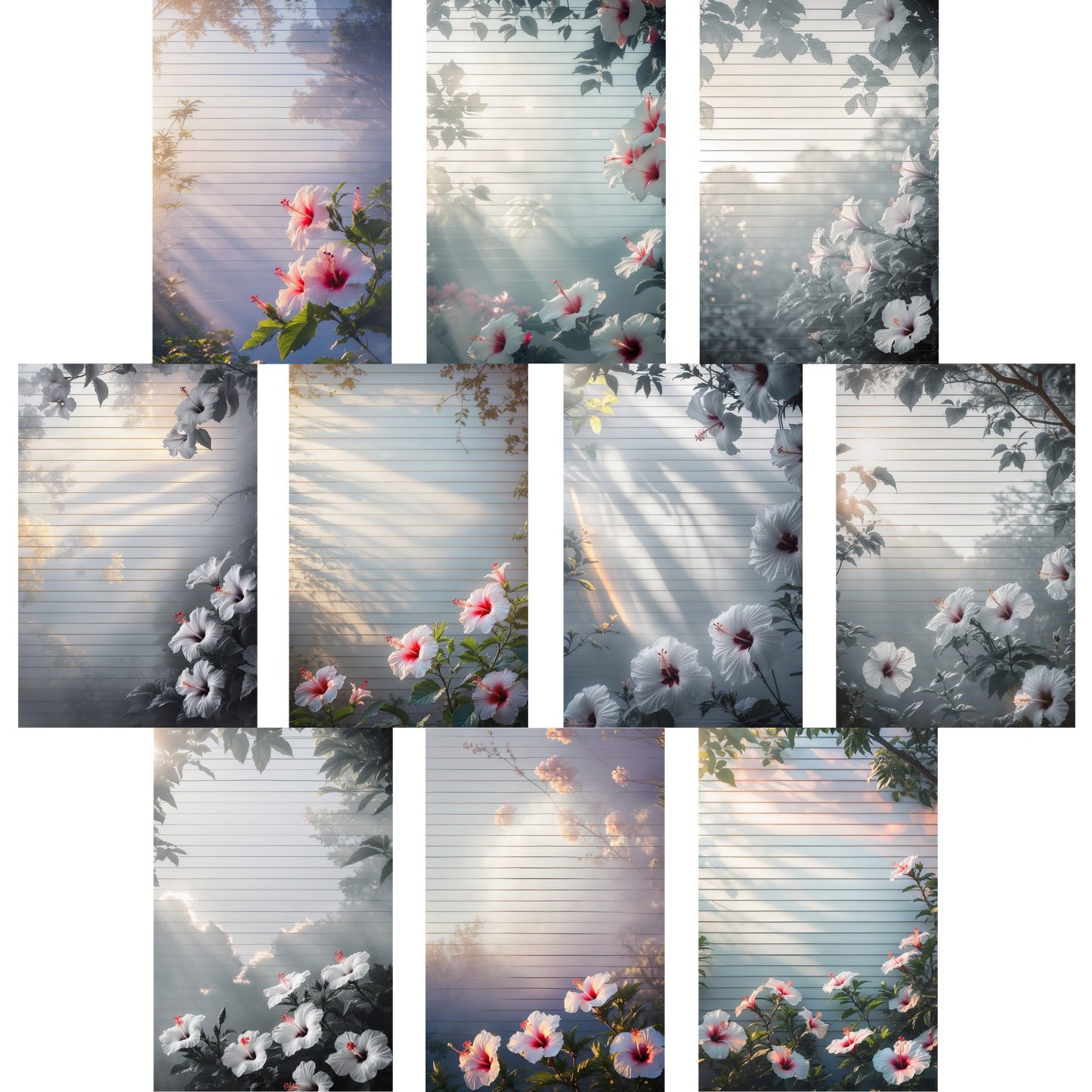 Notizblock | DIN A5 | Crow Notes – Hibiscus Flowers