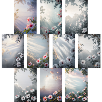 Notizblock | DIN A5 | Crow Notes – Hibiscus Flowers
