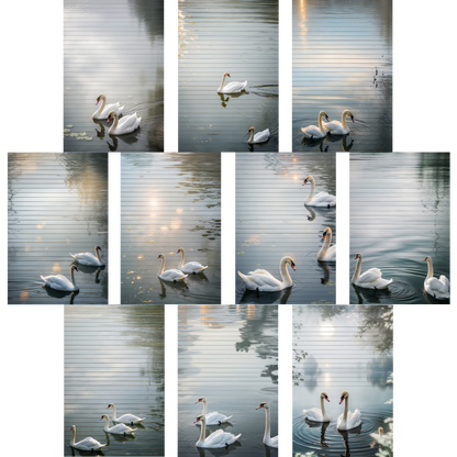 Notizblock | DIN A5 | Crow Notes – Silent Swans