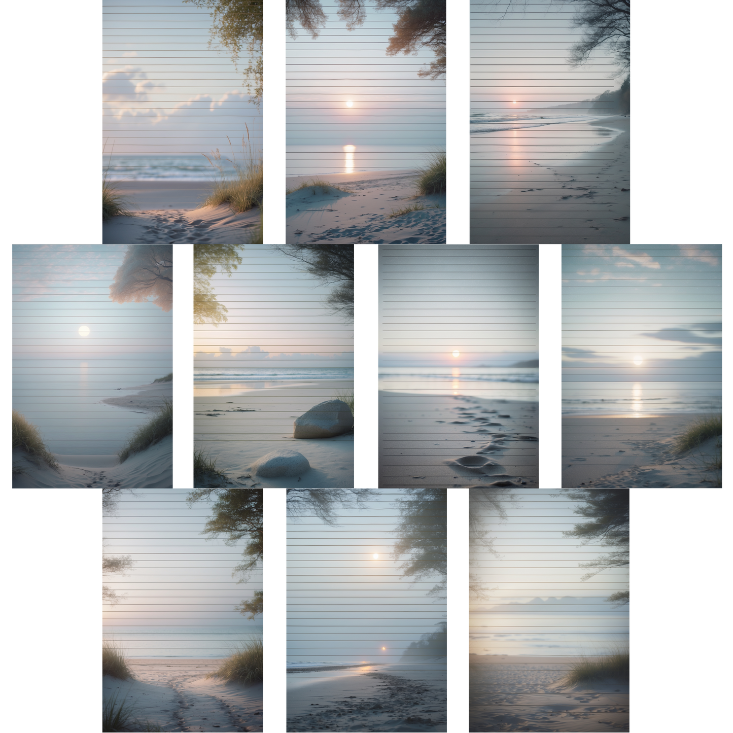 Notizblock | DIN A5 | Crow Notes – Quiet Dawn Shore