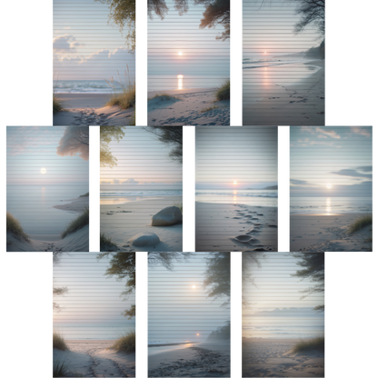 Notizblock | DIN A5 | Crow Notes – Quiet Dawn Shore