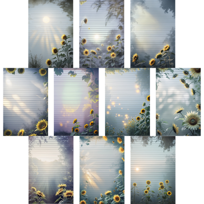 Notizblock | DIN A5 | Crow Notes – Golden Sunflowers