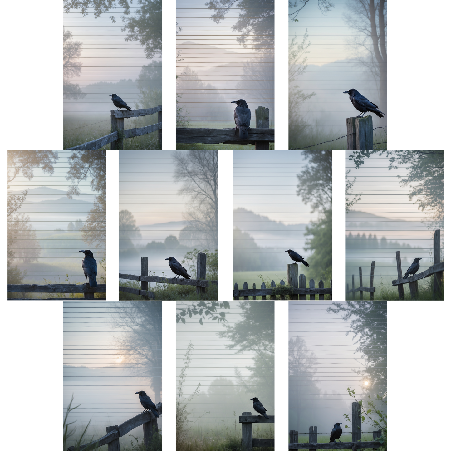 Notizblock | DIN A5 | Crow Notes – Fence Raven