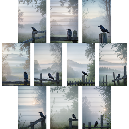 Notizblock | DIN A5 | Crow Notes – Fence Raven