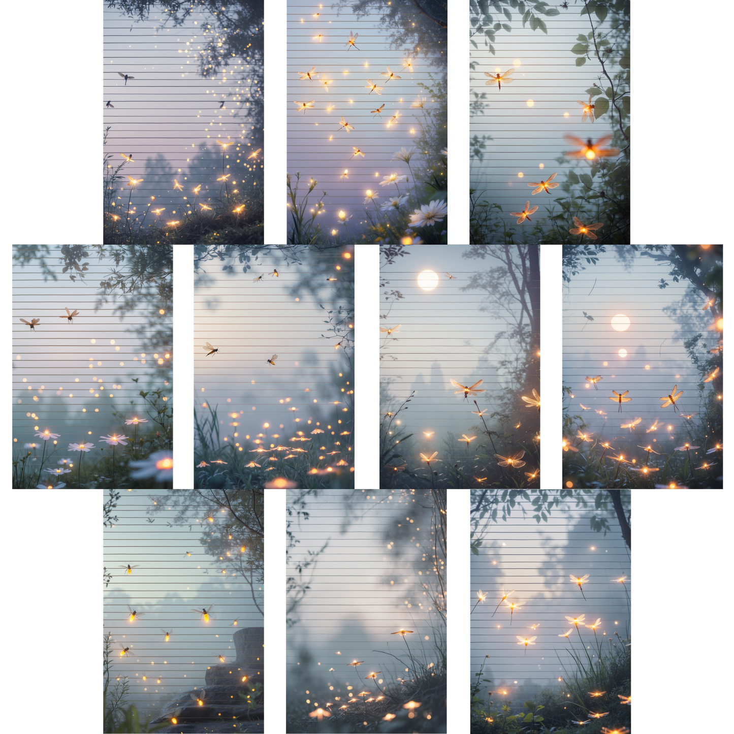 Notizblock | DIN A5 | Crow Notes – Glowing Meadow