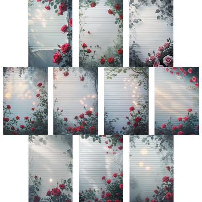 Notizblock | DIN A5 | Crow Notes – Velvet Roses