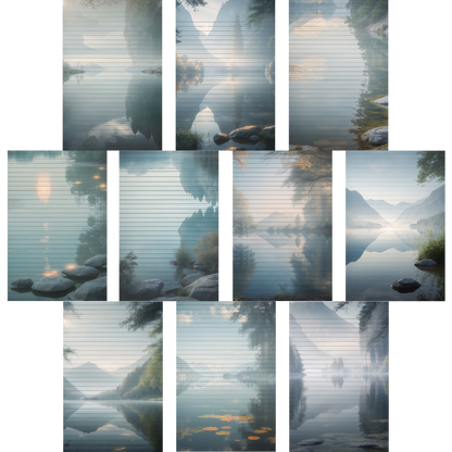 Notizblock | DIN A5 | Crow Notes – Mirror Lake