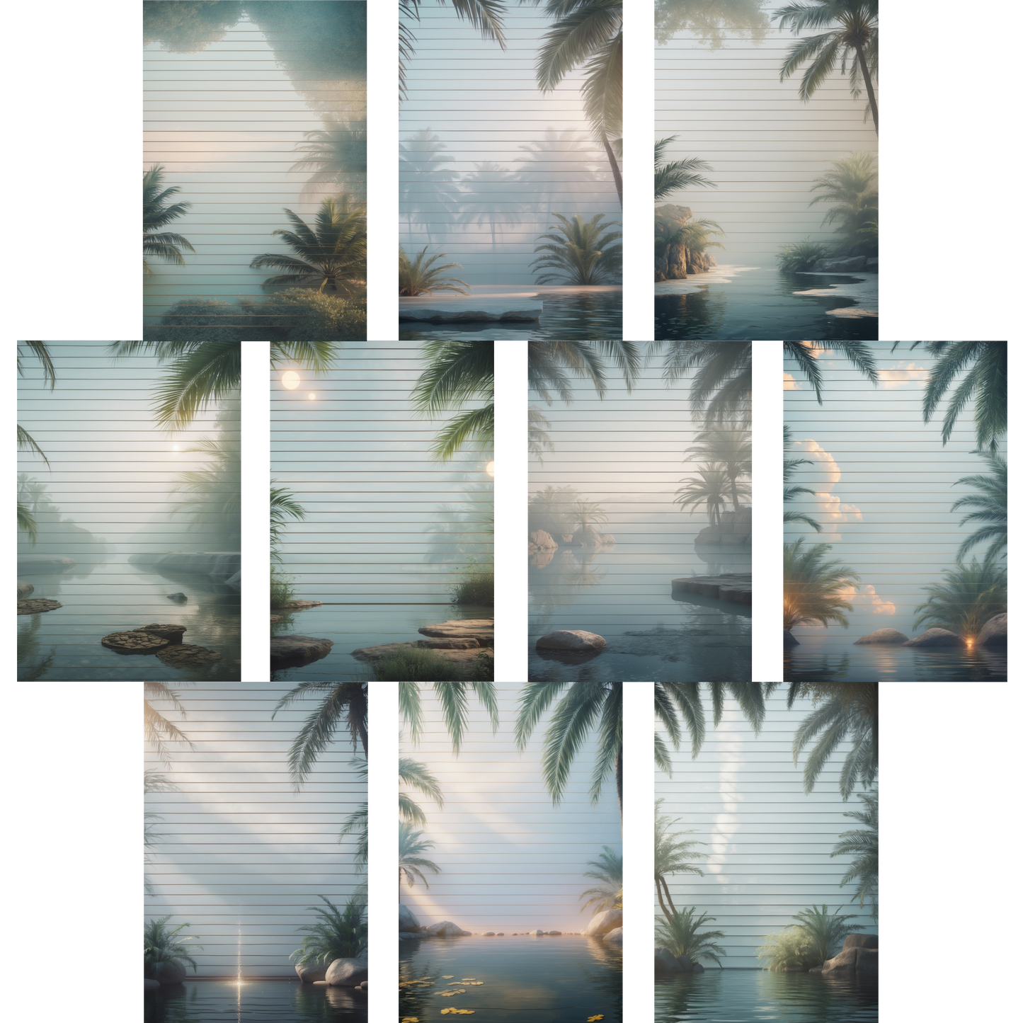 Notizblock | DIN A5 | Crow Notes – Palm Oasis