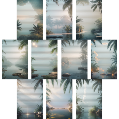 Notizblock | DIN A5 | Crow Notes – Palm Oasis