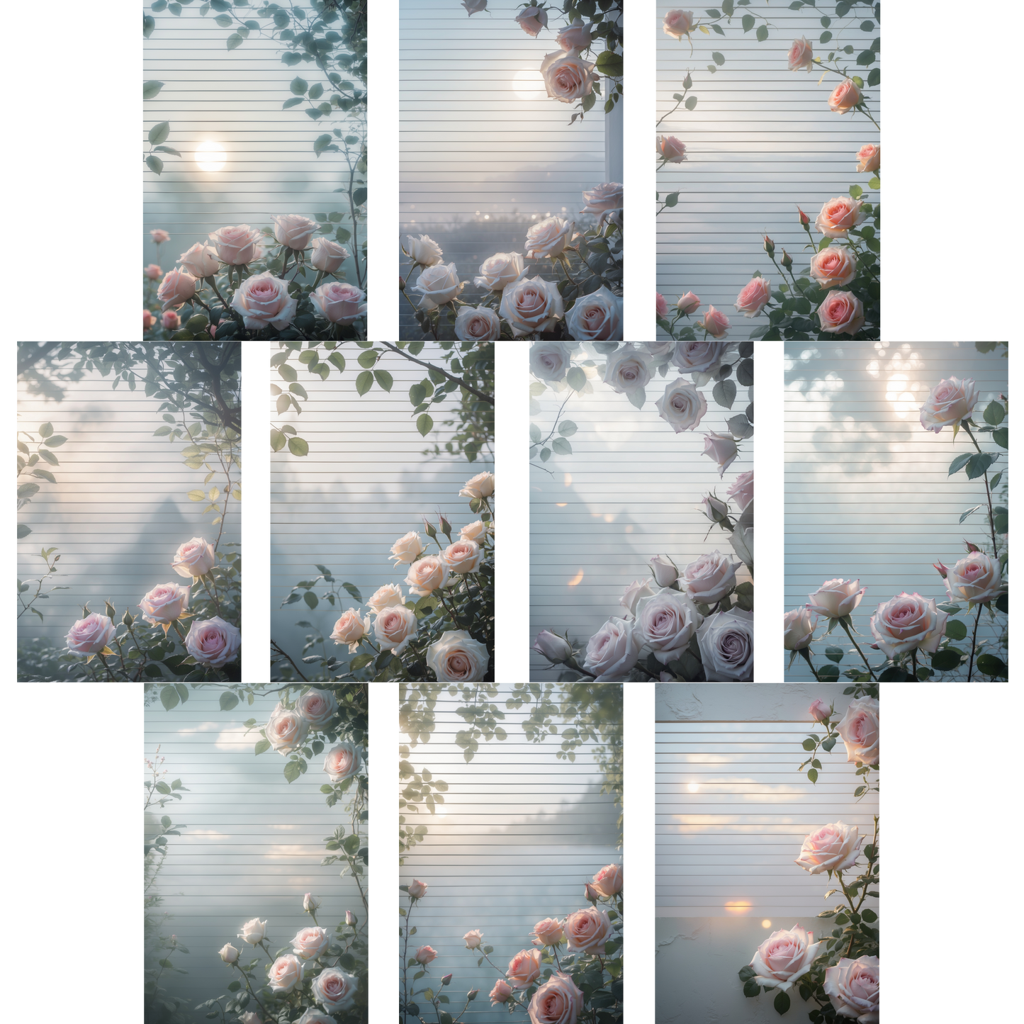 Notizblock | DIN A5 | Crow Notes – Morning Roses