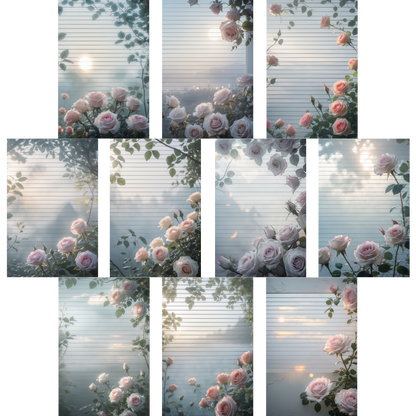 Notizblock | DIN A5 | Crow Notes – Morning Roses