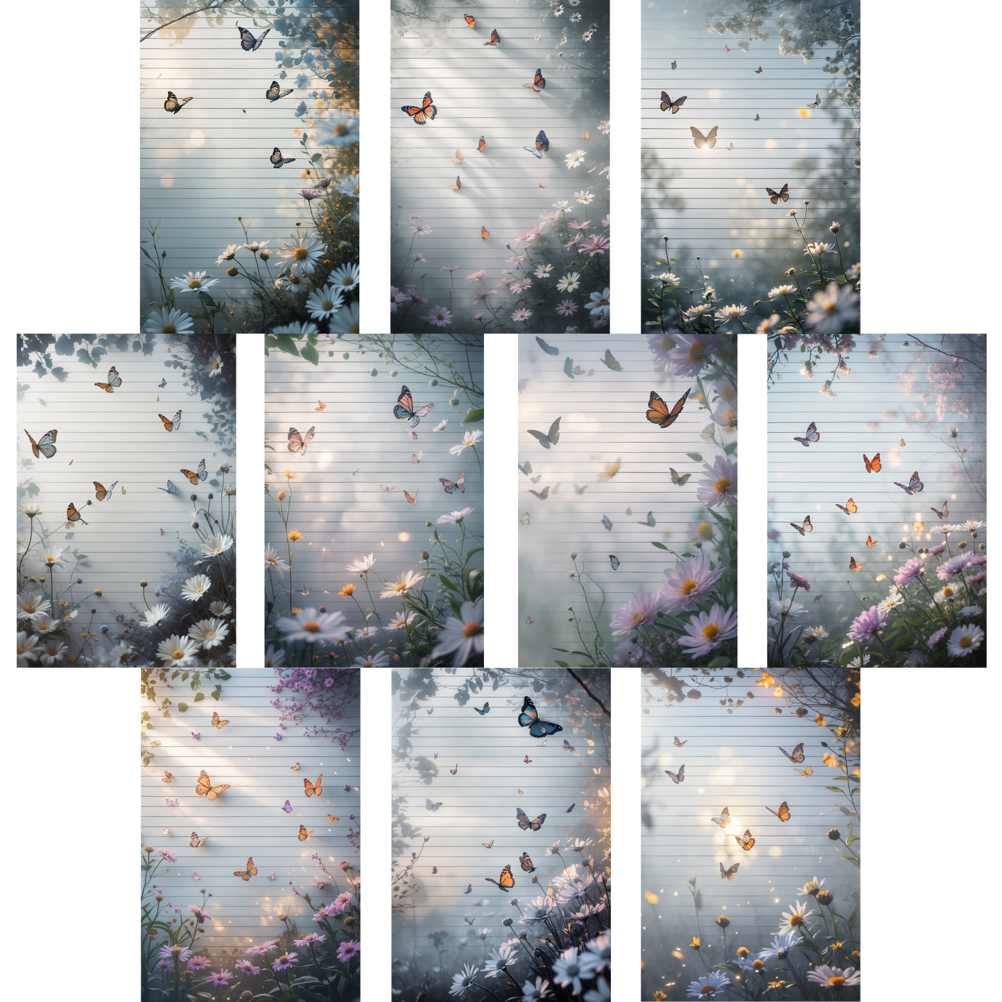 Notizblock | DIN A5 | Crow Notes – Butterflies Drifting