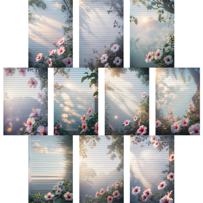 Notizblock | DIN A5 | Crow Notes – Hibiscus Flowers
