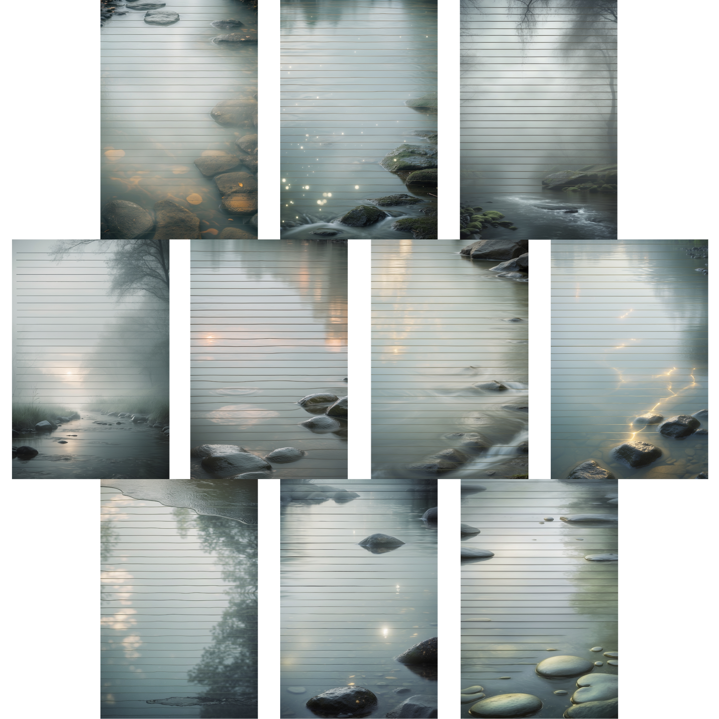 Notizblock | DIN A5 | Crow Notes – Gently Flowing Stream