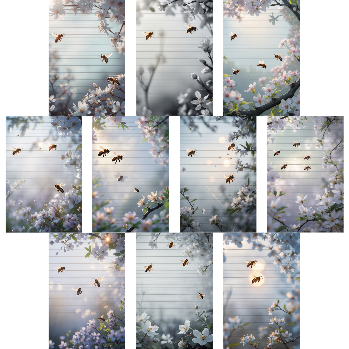 Notizblock | DIN A5 | Crow Notes – Bees & Blossoms