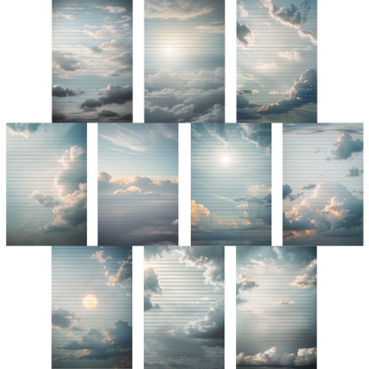 Notizblock | DIN A5 | Crow Notes – Drifting Clouds