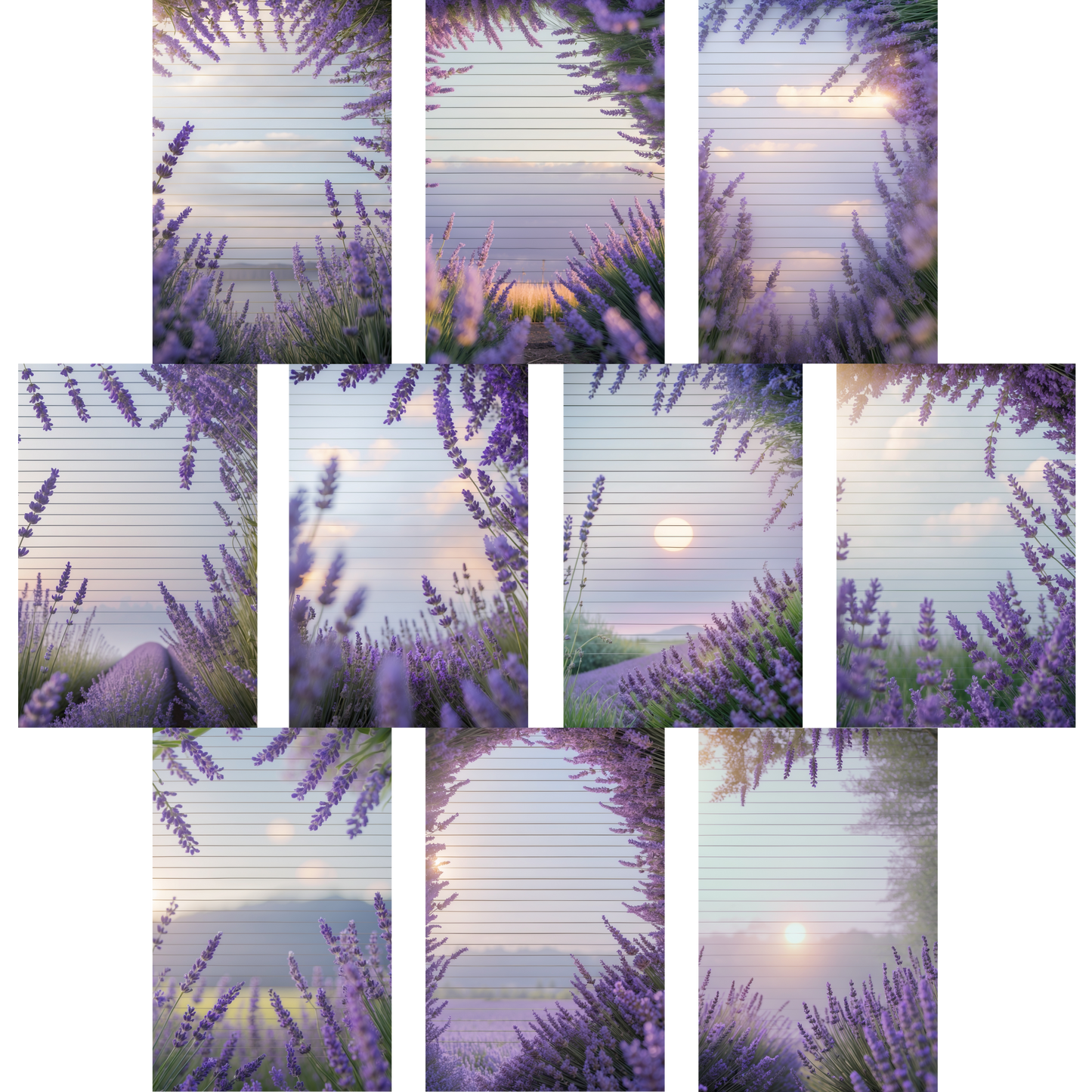 Notizblock | DIN A5 | Crow Notes – Lavender Fields