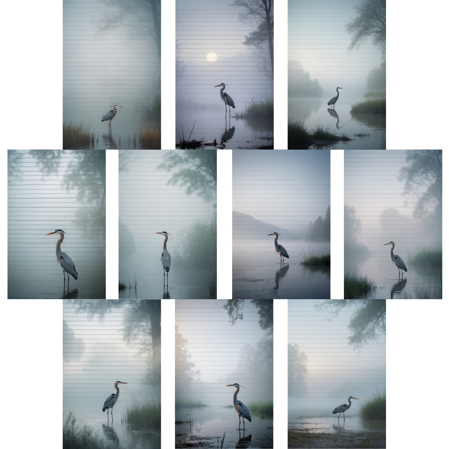 Notizblock | DIN A5 | Crow Notes – Silent Heron