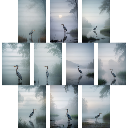Notizblock | DIN A5 | Crow Notes – Silent Heron