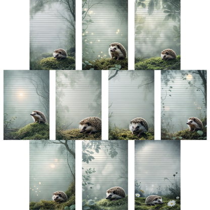 Notizblock | DIN A5 | Crow Notes – Mossy Hedgehog
