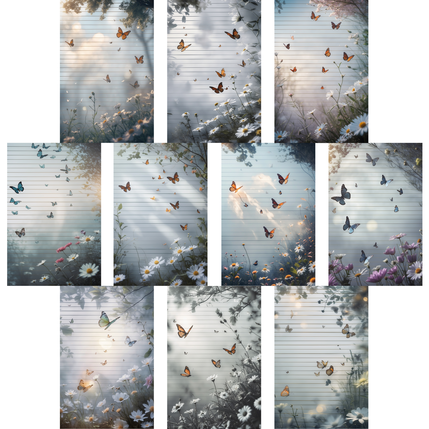 Notizblock | DIN A5 | Crow Notes – Butterflies Drifting