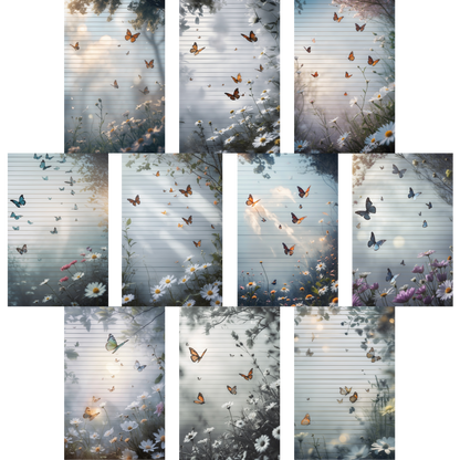 Notizblock | DIN A5 | Crow Notes – Butterflies Drifting