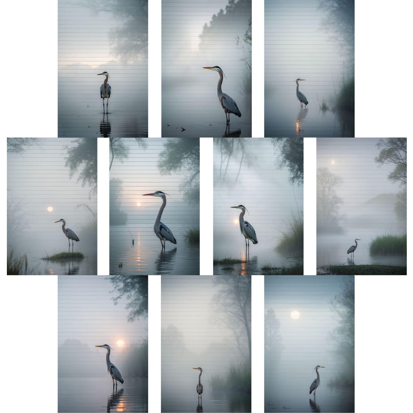Notizblock | DIN A5 | Crow Notes – Silent Heron