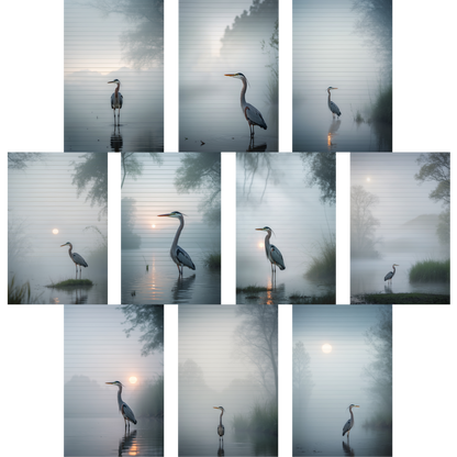 Notizblock | DIN A5 | Crow Notes – Silent Heron