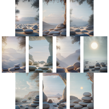 Notizblock | DIN A5 | Crow Notes – Desert Stones
