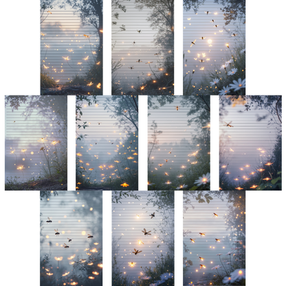 Notizblock | DIN A5 | Crow Notes – Glowing Meadow