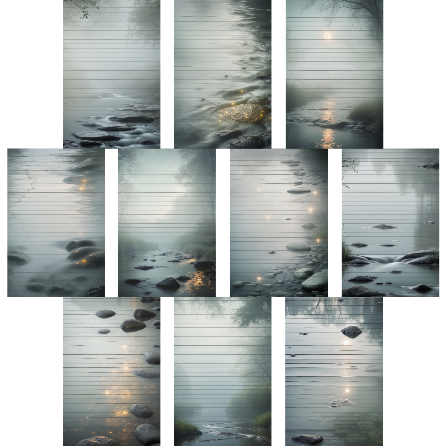 Notizblock | DIN A5 | Crow Notes – Gently Flowing Stream