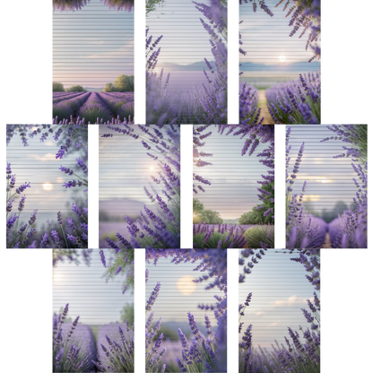 Notizblock | DIN A5 | Crow Notes – Lavender Fields