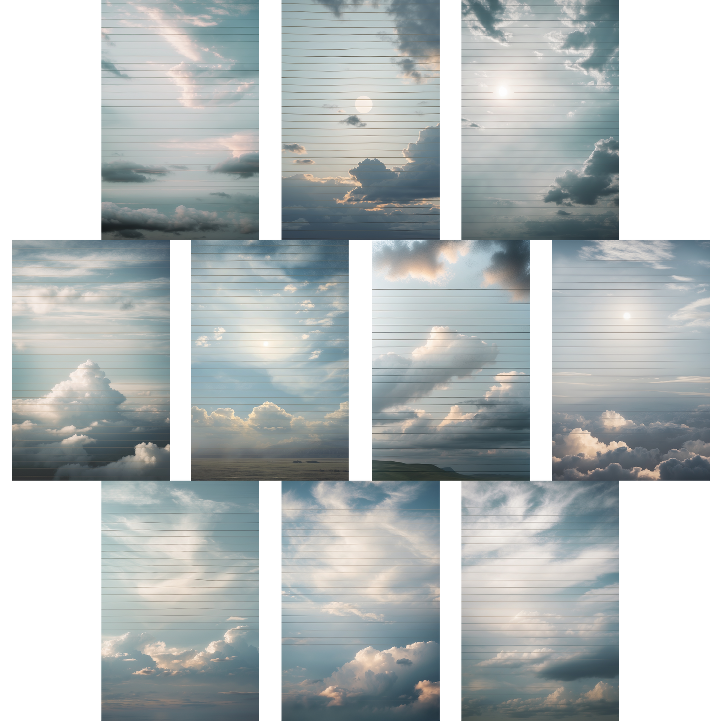 Notizblock | DIN A5 | Crow Notes – Drifting Clouds