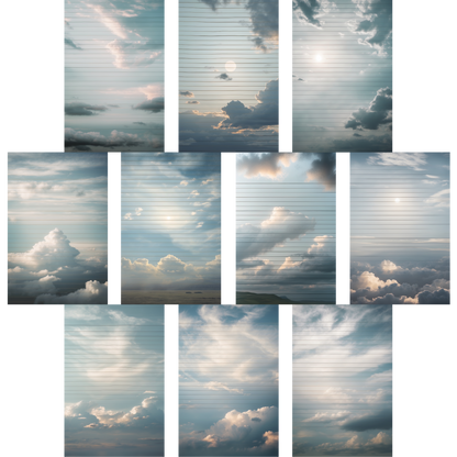 Notizblock | DIN A5 | Crow Notes – Drifting Clouds