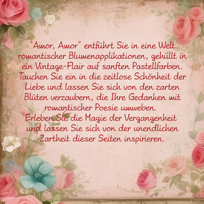 Illustriertes Notizbuch | Motiv Amor, amor | DIN A5 Hardcover | 160 Seiten