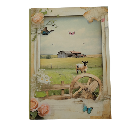 Illustriertes Notizbuch | Motiv Beautiful Farmlife | DIN A5 Hardcover | 160 Seiten
