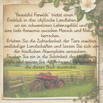 Illustriertes Notizbuch | Motiv Beautiful Farmlife | DIN A5 Hardcover | 160 Seiten