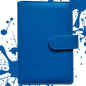 Personal Size / DIN A6 Ringbuch | Ringbinder Blau | 6-Ring-Mechanik