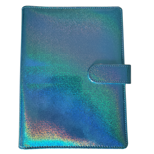 DIN A5 Ringbuch - holografisch Blau