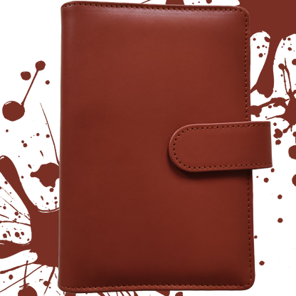 Personal Size / DIN A6 Ringbuch | Ringbinder Braun | 6-Ring-Mechanik
