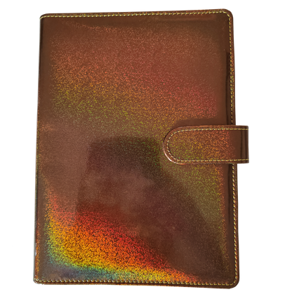 DIN A5 Ringbuch - holografisch Braun