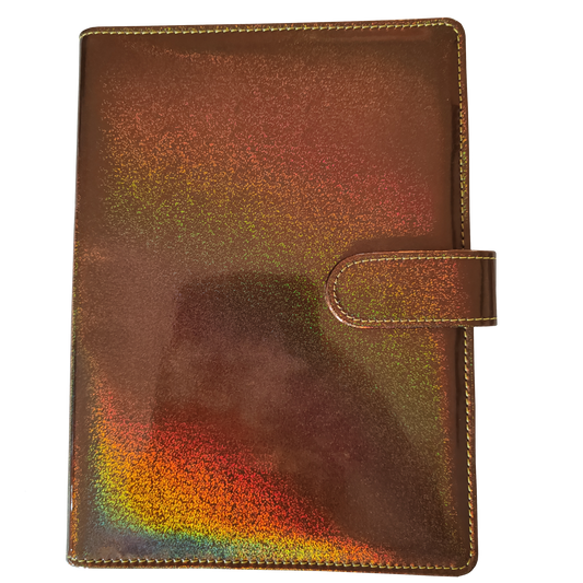 DIN A5 Ringbuch - holografisch Braun