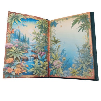 Illustriertes Notizbuch | Motiv Chilled Weed | DIN A5 Hardcover | 160 Seiten