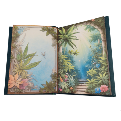 Illustriertes Notizbuch | Motiv Chilled Weed | DIN A5 Hardcover | 160 Seiten