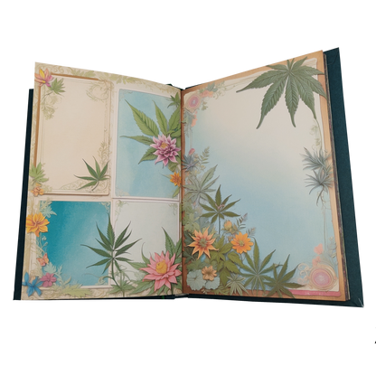 Illustriertes Notizbuch | Motiv Chilled Weed | DIN A5 Hardcover | 160 Seiten