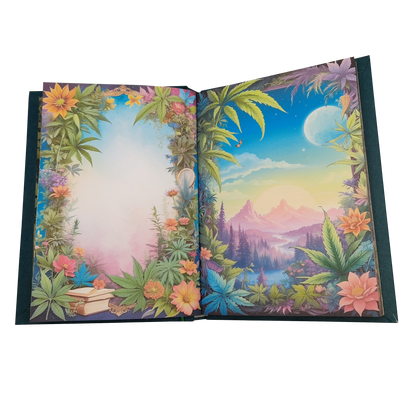Illustriertes Notizbuch | Motiv Chilled Weed | DIN A5 Hardcover | 160 Seiten