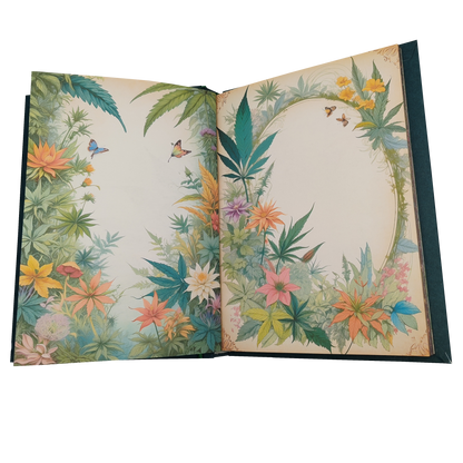 Illustriertes Notizbuch | Motiv Chilled Weed | DIN A5 Hardcover | 160 Seiten